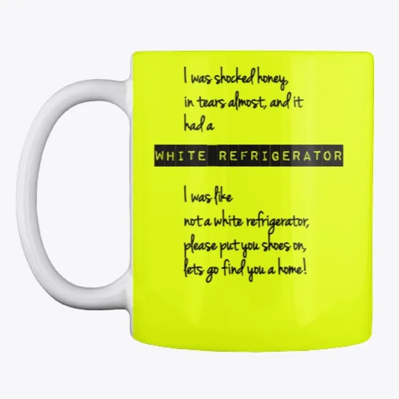 WHITE REFRIGERATOR MUG